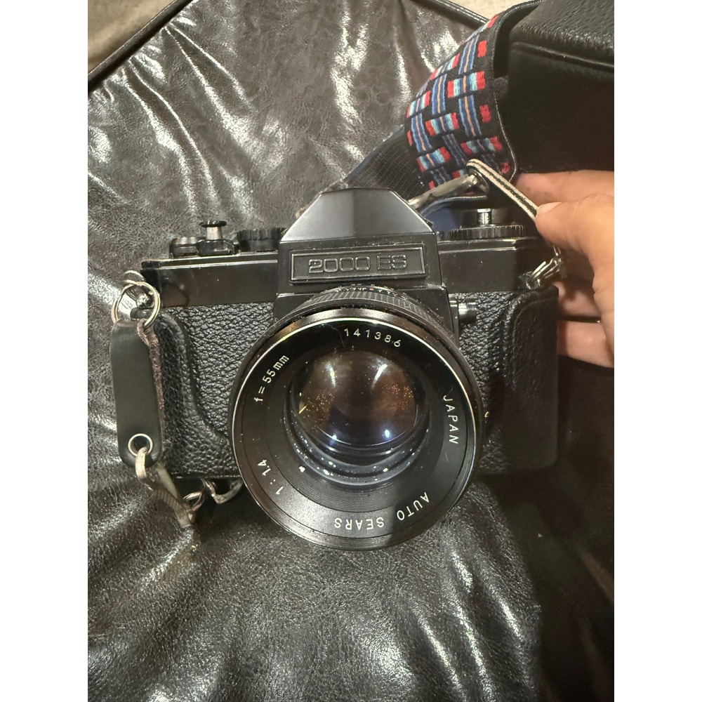 Sears‎ 2000 ES 35mm SLR Film Camera with Auto Sears 55mm f1.4 Lens Japan Black